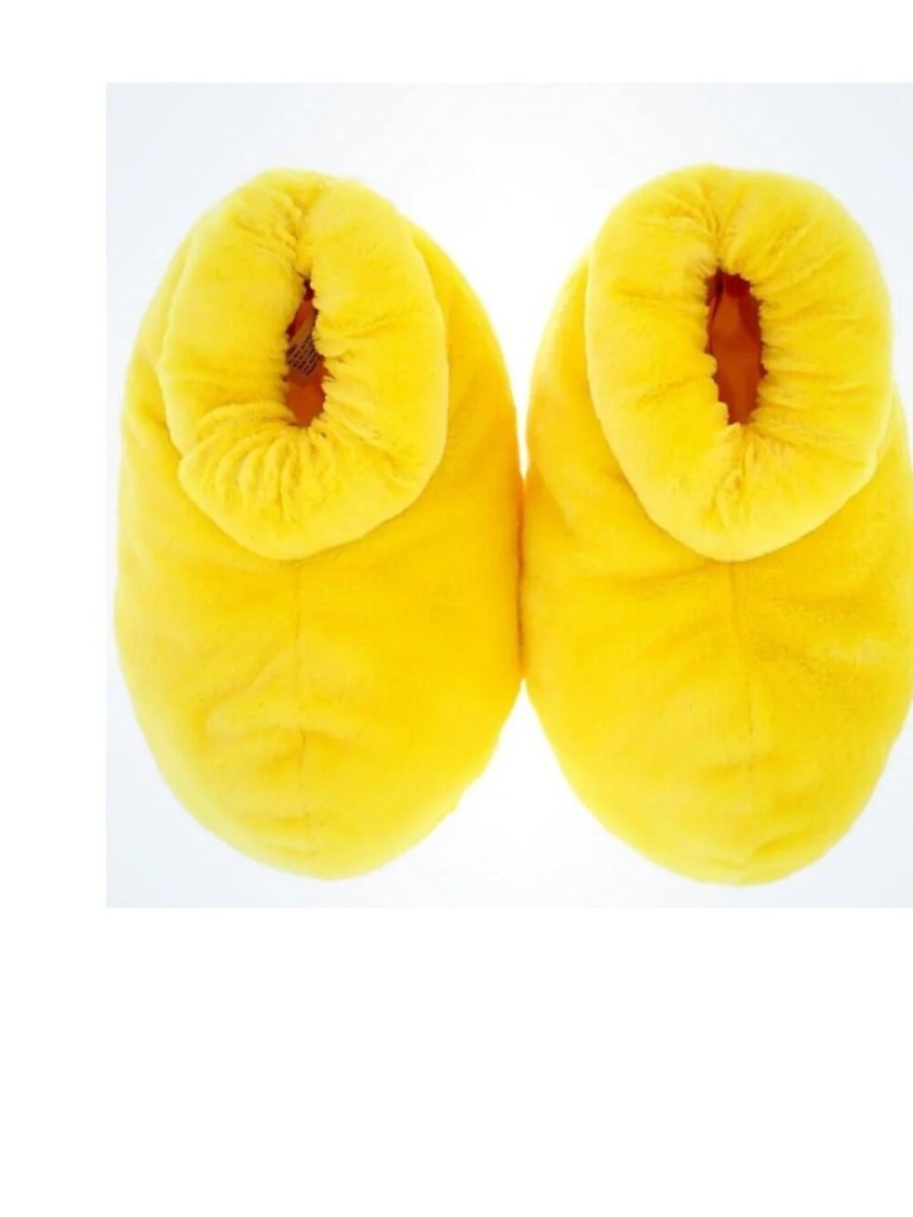 Disney World Parks Mickey Mouse Feet Plush Yellow Slippers Adult Medium M NEW